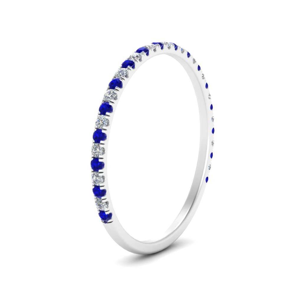 half-eternity-stackable-diamond-wedding-ring-with-sapphire-in-FD67818BGSABL-NL-WG