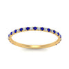 Load image into Gallery viewer, half-eternity-stackable-diamond-wedding-ring-with-sapphire-in-FD67818BGSABL-NL-YG