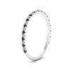Load image into Gallery viewer, half-eternity-stackable-wedding-ring-with-black-diamond-in-FD67818BGBLACK-NL-WG