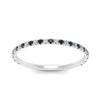 Load image into Gallery viewer, half-eternity-stackable-wedding-ring-with-black-diamond-in-FD67818BGBLACK-NL-WG
