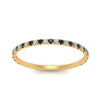 Load image into Gallery viewer, half-eternity-stackable-wedding-ring-with-black-diamond-in-FD67818BGBLACK-NL-YG