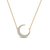 Load image into Gallery viewer, half-moon-necklace-diamond-pendant-in-FDPD9197ANGLE1-NL-YG