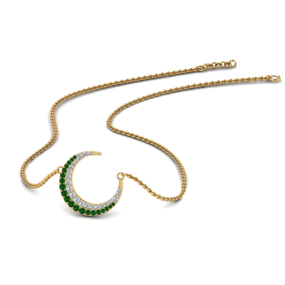 half-moon-necklace-diamond-pendant-with-emerald-in-FDPD9197GEMGRANGLE1-NL-YG