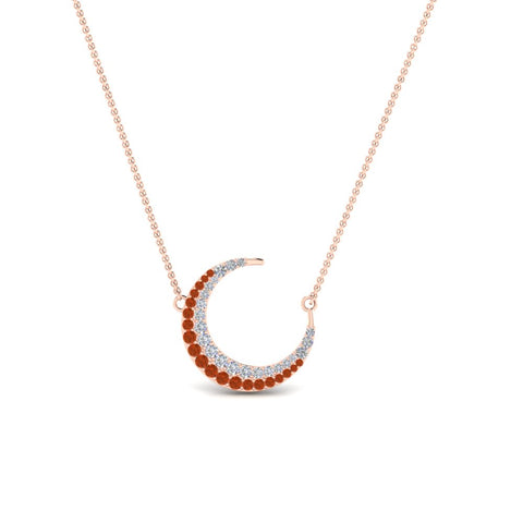 half-moon-necklace-diamond-pendant-with-orange-sapphire-in-FDPD9197GSAORANGLE1-NL-RG
