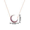 Load image into Gallery viewer, half-moon-necklace-diamond-pendant-with-pink-sapphire-in-FDPD9197GSADRPIANGLE1-NL-RG
