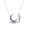 Load image into Gallery viewer, half-moon-necklace-diamond-pendant-with-sapphire-in-FDPD9197GSABLANGLE1-NL-RG