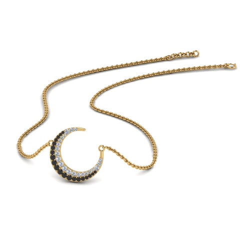 half-moon-necklace-pendant-with-black-diamond-in-FDPD9197GBLACKANGLE1-NL-YG