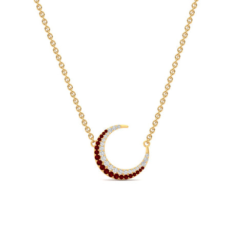Moon Pendant Necklace