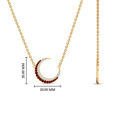 Moon Pendant Necklace