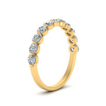 Load image into Gallery viewer, half-way-single-prong-diamond-wedding-band-ring-in-yellow-gold-FD9478B(0.75ct)-NL-YG