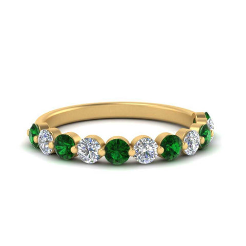 half-way-single-prong-diamond-wedding-band-ring-with-emerald-in-yellow-gold-FD9478B(0.75ct)GEMGR-NL-YG