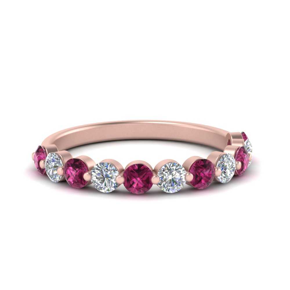 half-way-single-prong-diamond-wedding-band-ring-with-pink-sapphire-in-rose-gold-FD9478B(0.75ct)GSADRPI-NL-RG