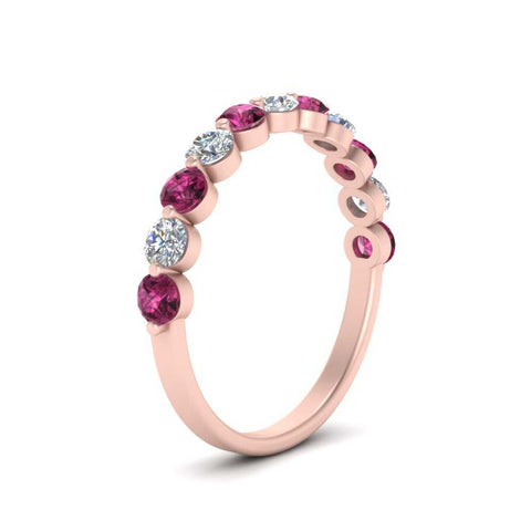 half-way-single-prong-diamond-wedding-band-ring-with-pink-sapphire-in-rose-gold-FD9478B(0.75ct)GSADRPI-NL-RG