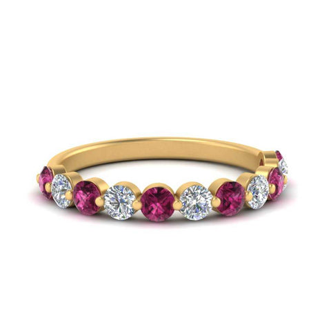 half-way-single-prong-diamond-wedding-band-ring-with-pink-sapphire-in-yellow-gold-FD9478B(0.75ct)GSADRPI-NL-YG