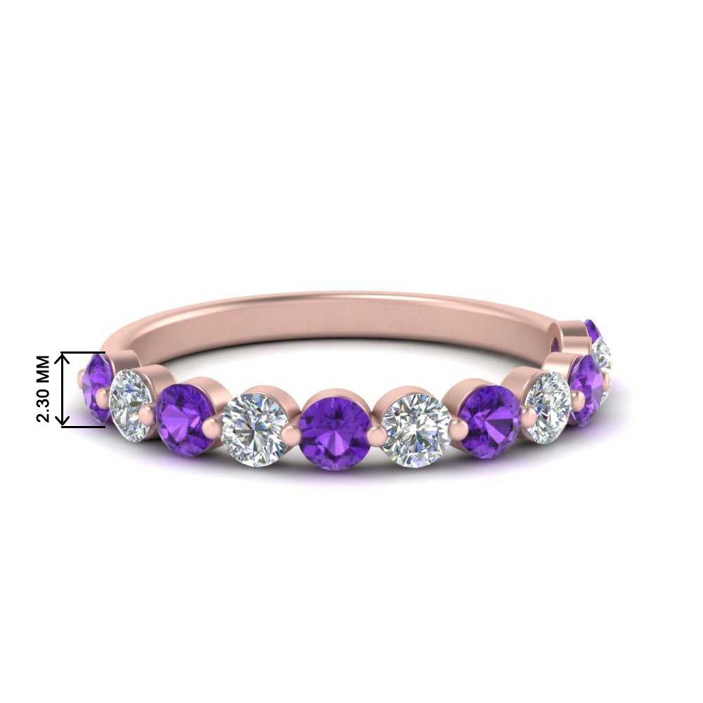 half-way-single-prong-diamond-wedding-band-ring-with-purple-topaz-in-rose-gold-FD9478B(0.75ct)GVITO-NL-RG