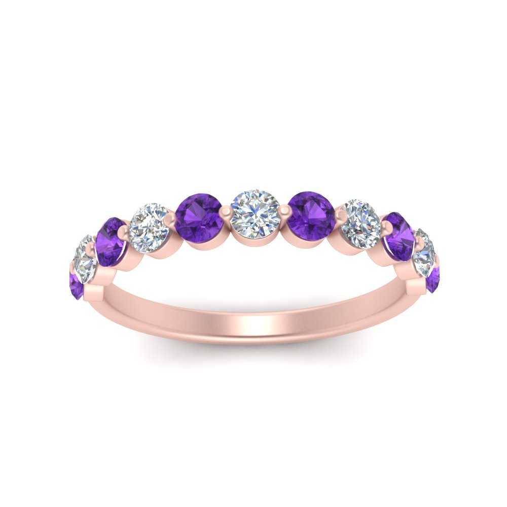 half-way-single-prong-diamond-wedding-band-ring-with-purple-topaz-in-rose-gold-FD9478B(0.75ct)GVITO-NL-RG