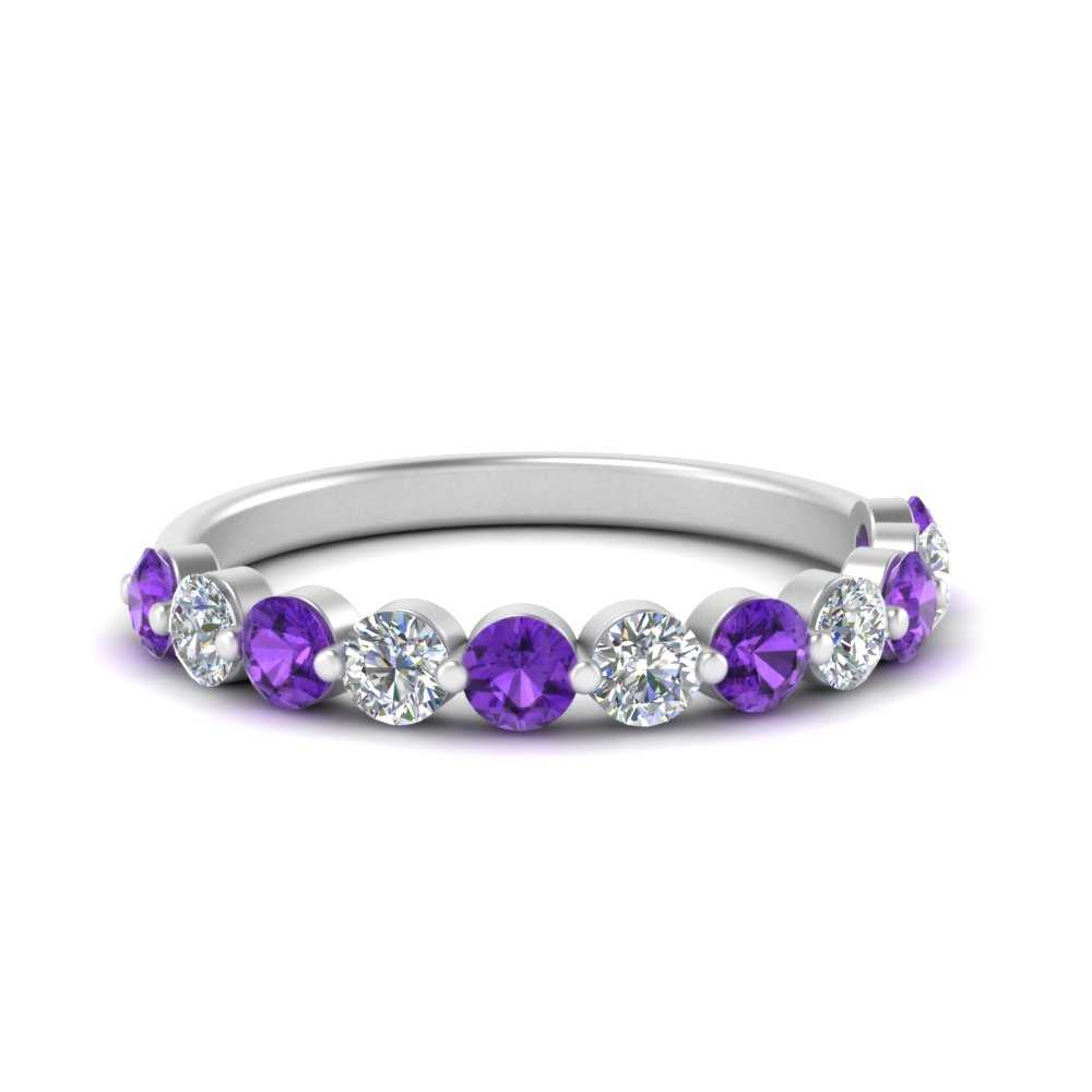 half-way-single-prong-diamond-wedding-band-ring-with-purple-topaz-in-white-gold-FD9478B(0.75ct)GVITO-NL-WG