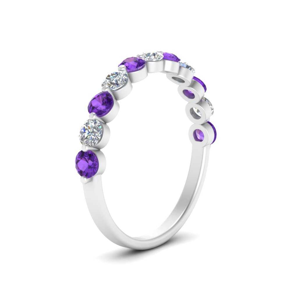 half-way-single-prong-diamond-wedding-band-ring-with-purple-topaz-in-white-gold-FD9478B(0.75ct)GVITO-NL-WG