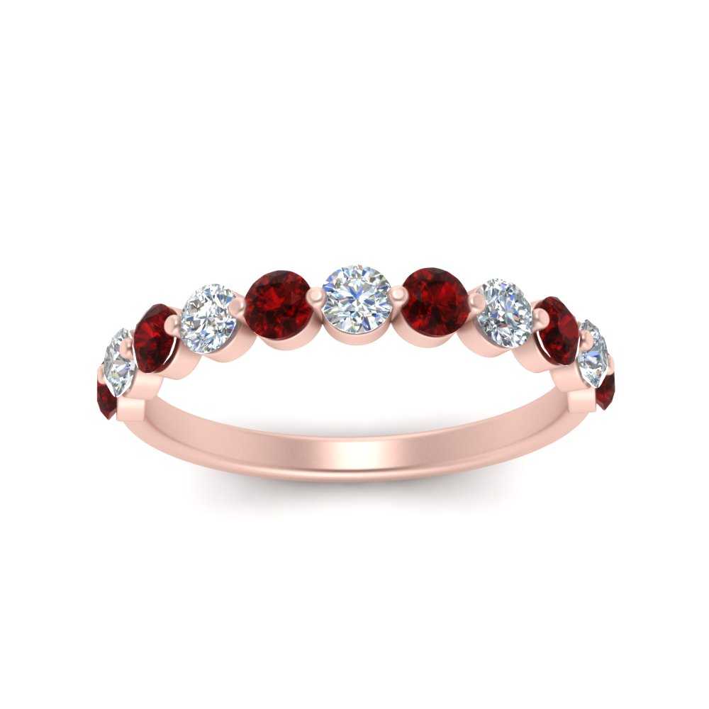 half-way-single-prong-diamond-wedding-band-ring-with-ruby-in-rose-gold-FD9478B(0.75ct)GRUDR-NL-RG