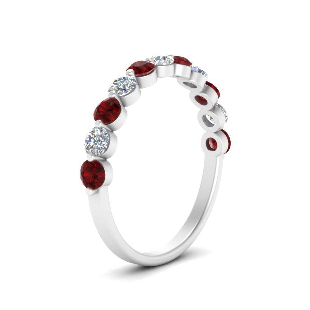 half-way-single-prong-diamond-wedding-band-ring-with-ruby-in-white-gold-FD9478B(0.75ct)GRUDR-NL-WG