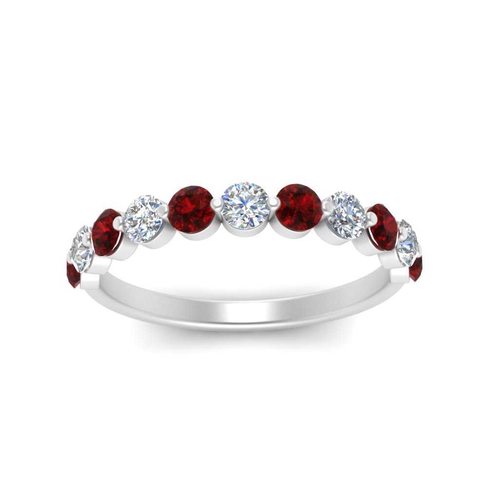 half-way-single-prong-diamond-wedding-band-ring-with-ruby-in-white-gold-FD9478B(0.75ct)GRUDR-NL-WG