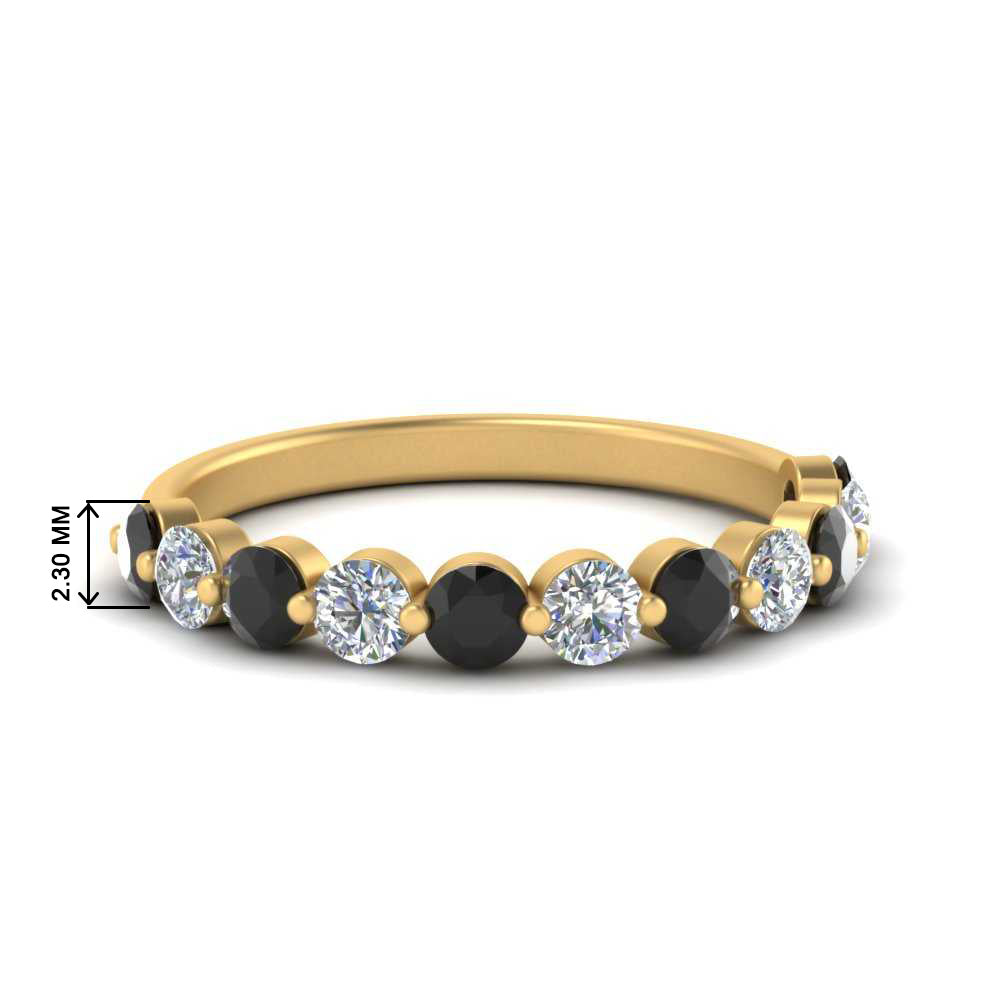 half-way-single-prong-wedding-band-ring-with-black-diamond-in-yellow-gold-FD9478B(0.75ct)GBLACK-NL-YG