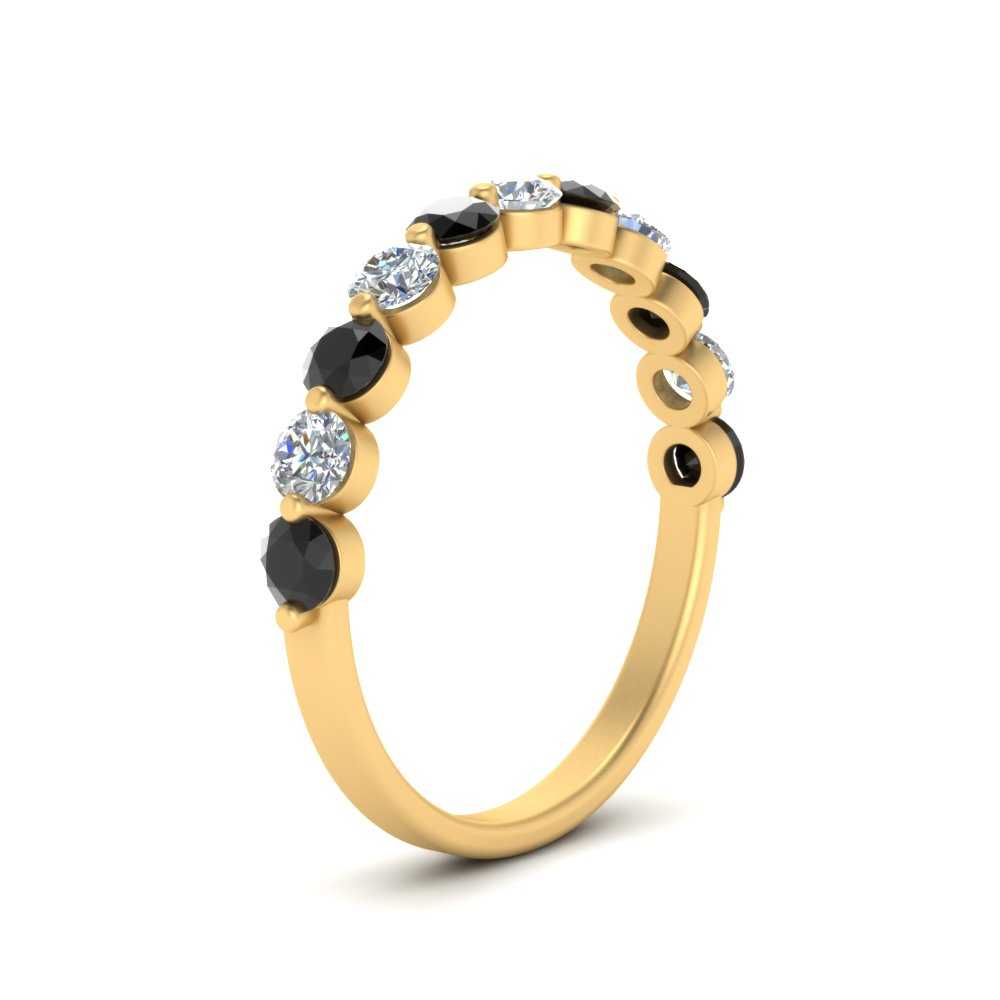 half-way-single-prong-wedding-band-ring-with-black-diamond-in-yellow-gold-FD9478B(0.75ct)GBLACK-NL-YG