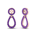 Thumbnail 81 - halo-and-pave-purple-topaz-chandelier-earring-jackets-in-rose-gold-FDEAR85763GVITOANGLE2-NL-RG-GS.jpg