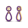 Load image into Gallery viewer, halo-and-pave-purple-topaz-chandelier-earring-jackets-in-yellow-gold-FDEAR85763GVITOANGLE2-NL-YG-GS.jpg