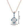 Load image into Gallery viewer, halo-baguette-with-round-diamond-pendant-with-blue-topaz-in-FDPD242GICBLTO-NL-RG
