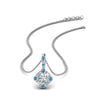 Load image into Gallery viewer, halo-baguette-with-round-diamond-pendant-with-blue-topaz-in-FDPD242GICBLTO-NL-WG