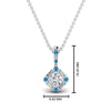 Load image into Gallery viewer, halo-baguette-with-round-diamond-pendant-with-blue-topaz-in-FDPD242GICBLTO-NL-WG
