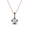 Load image into Gallery viewer, halo-baguette-with-round-diamond-pendant-with-emerald-in-FDPD242GEMGR-NL-RG