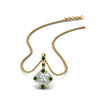 Load image into Gallery viewer, halo-baguette-with-round-diamond-pendant-with-emerald-in-FDPD242GEMGR-NL-YG