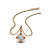 Load image into Gallery viewer, halo-baguette-with-round-diamond-pendant-with-orange-sapphire-in-FDPD242GSAOR-NL-YG