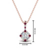 Load image into Gallery viewer, halo-baguette-with-round-diamond-pendant-with-pink-sapphire-in-FDPD242GSADRPI-NL-RG