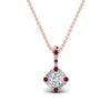 Load image into Gallery viewer, halo-baguette-with-round-diamond-pendant-with-pink-sapphire-in-FDPD242GSADRPI-NL-RG