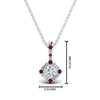 Load image into Gallery viewer, halo-baguette-with-round-diamond-pendant-with-pink-sapphire-in-FDPD242GSADRPI-NL-WG
