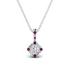 Load image into Gallery viewer, halo-baguette-with-round-diamond-pendant-with-pink-sapphire-in-FDPD242GSADRPI-NL-WG