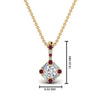 Load image into Gallery viewer, halo-baguette-with-round-diamond-pendant-with-pink-sapphire-in-FDPD242GSADRPI-NL-YG