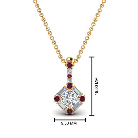 halo-baguette-with-round-diamond-pendant-with-pink-sapphire-in-FDPD242GSADRPI-NL-YG