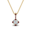 Load image into Gallery viewer, halo-baguette-with-round-diamond-pendant-with-pink-sapphire-in-FDPD242GSADRPI-NL-YG
