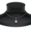 Load image into Gallery viewer, halo-baguette-with-round-diamond-pendant-with-purple-topaz-in-FDPD242GVITO-NL-RG
