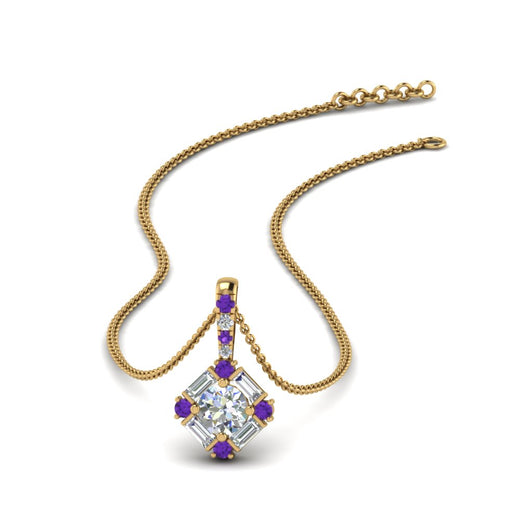 halo-baguette-with-round-diamond-pendant-with-purple-topaz-in-FDPD242GVITO-NL-YG