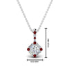 Load image into Gallery viewer, halo-baguette-with-round-diamond-pendant-with-ruby-in-FDPD242GRUDR-NL-WG