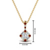 Load image into Gallery viewer, halo-baguette-with-round-diamond-pendant-with-ruby-in-FDPD242GRUDR-NL-YG
