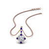 Load image into Gallery viewer, halo-baguette-with-round-diamond-pendant-with-sapphire-in-FDPD242GSABL-NL-RG