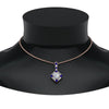 Load image into Gallery viewer, halo-baguette-with-round-diamond-pendant-with-sapphire-in-FDPD242GSABL-NL-RG