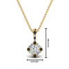 Load image into Gallery viewer, halo-baguette-with-round-pendant-with-black-diamond-in-FDPD242GBLACK-NL-YG