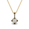 Load image into Gallery viewer, halo-baguette-with-round-pendant-with-black-diamond-in-FDPD242GBLACK-NL-YG